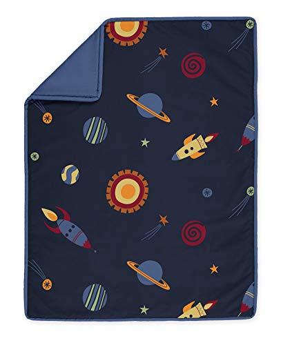 Space Galaxy Rocket Ship, Planet, Galactic 11 Piece Baby Boy Or Girl Bedding Crib Set #TOP2