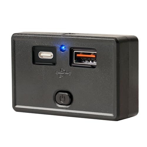 12V USB �R���Z���g �\�ʎ��� �y�� PD USB C 30W QC 18W �ԗpUSB�|�[�g12V-24V �V�K���b�g���C�^�[ �����p �f���A��USB�[�d��\�P�b�g�p�l�� �{�^���X�C�b�`�t�� RV �o�X �}���� �I�[�g�o�C�p