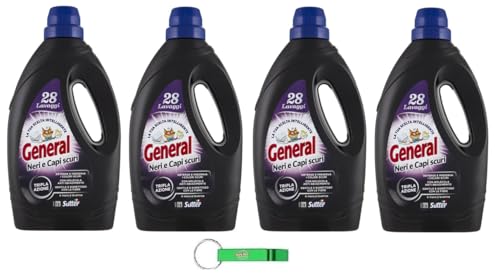 General Lavatrice - Detergente líquido para lavadora (4 unidades, 1400 ml, 1400 ml)