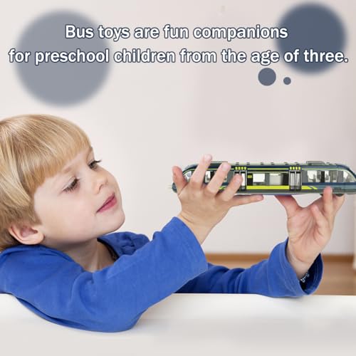 NyaSaa Train Model Toy Children Educational Toys Train Toys for Kids, Toddlers,Simulation Alloy Train High-Speed Rail Car Model (Blue) - Image 6