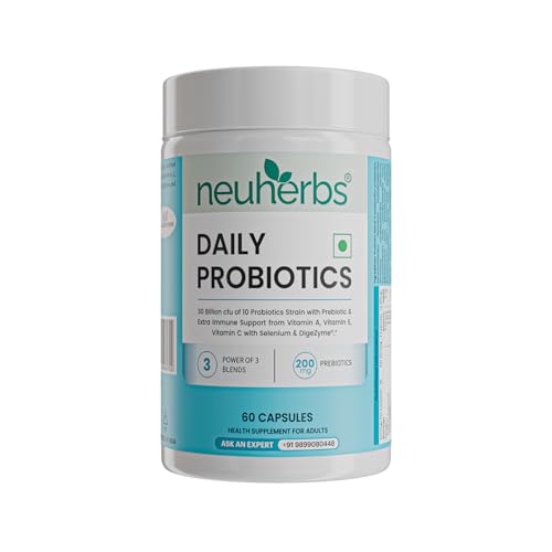 Neuherbs Daily Probiotics 20 Billion CFU, 6 Strains with Vitamins — Probiotic Supplements