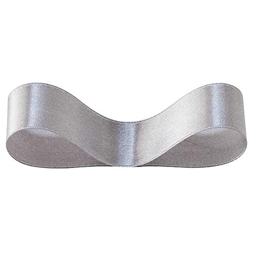 ヘッズ リボン 25㎜幅×20m巻 ウォームグレー 1巻 サテン 片面 HEADS 2560R