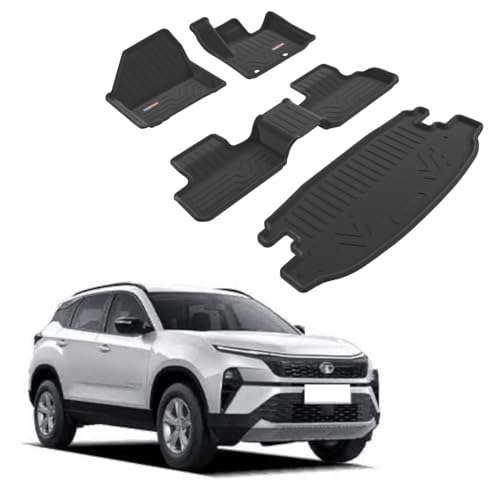 Image of Premium TPE Harrier Car Mats | Custom Fit 3D Mat for Car | Waterproof, Dustproof, Anti-Slip Foot Mats | Easy to Clean Heavy Duty Car Mats | All Weather Resistant | Harrier (2023-Present)
