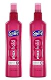 Suave Hair Spray Max Hold Unscented - Long-Lasting Non-Aerosol Holding Spray for Women and Men, Maximum Hold for Volume and Control, Frizz-Free Hairspray with Extra Hold, 11 Oz Ea (Pack of 2)