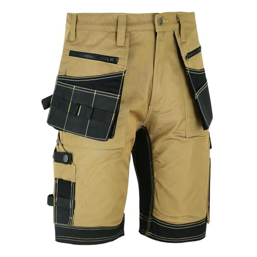 Short de travail pour homme robuste SPARK X vêtement cargo respirant noir