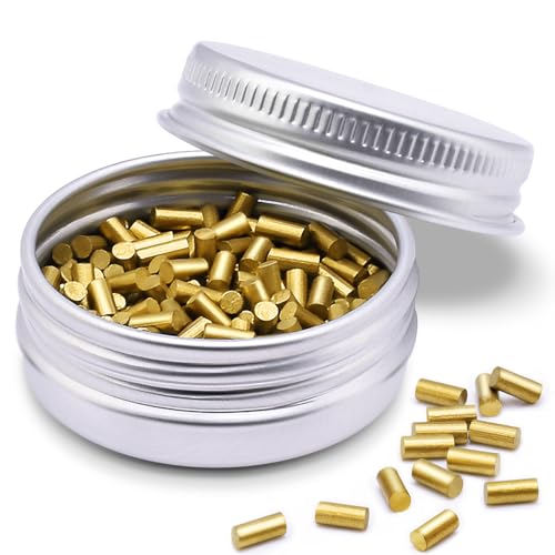 200 Pcs Lighter Flints Universal Lighter Replacement Flint Refills Premium Glod Flint Stone Packaged in Aluminum Boxes Compatible with Most Lighters