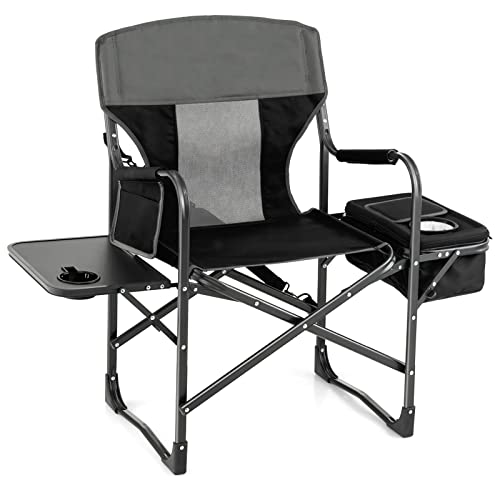 Tangkula-Folding-Camping-Chair-with-Side-Table-Cup-Holder-Cooler-Bag Tangkula Folding Camping Chair with Side Table, Cup Holder, Cooler Bag - Image 1