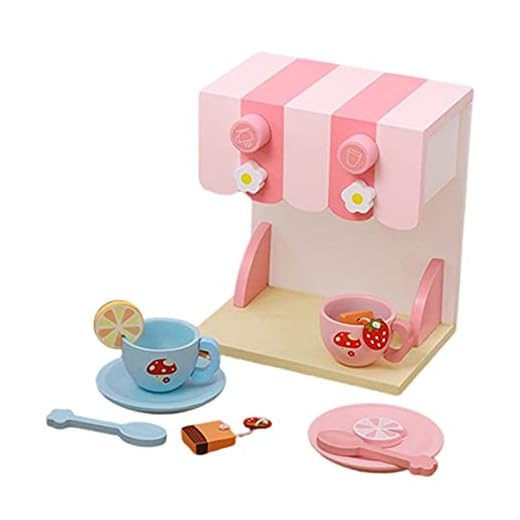 Perfeclan Miniatyr pedagogisk leksak simulerat set kök lek mat lekhus för småbarn barn barn lära halloween – kaffeset 1 200 g