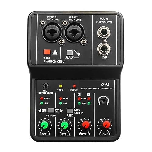 dj controller Q-12 Tarjeta de sonido de grabación de computadora profesional portátil Organizador...