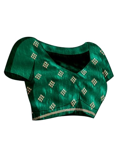 Image of Jaanvi fashion Women's Pasapalli Design Sambalpuri Silk Saree with Swarovski Work & Blouse Piece