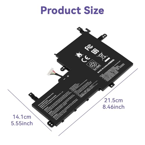 Image of B31N1842 0B200-03440000 Laptop Battery Replacement for ASUS VivoBook S15 X513EA X513EP X513EQ X513IA X531F X531FA K531 K531F K513EA K513EQ F513EA F513EP S513EA S513EP S513EQ K531FA X531FL S531F