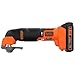BLACK+DECKER 20V MAX Multi Tool, Oscillating Tool Kit, 6-Speed, Quick Blade Change For Multi-Tool Needs, Cordless (BDCOS20D1K)