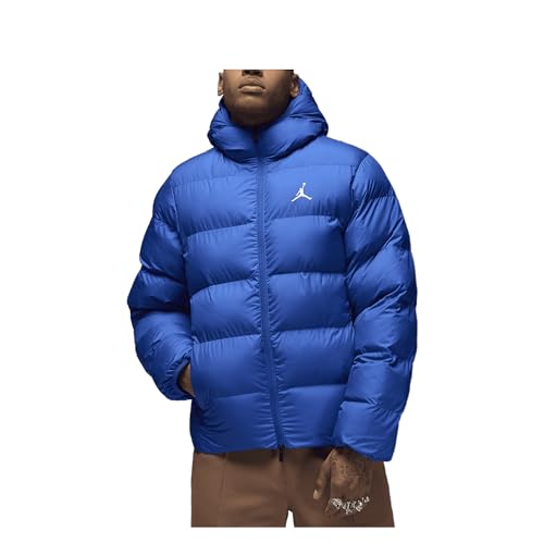 NIKE Jordan Brooklyn Game Royal FV7317-480 - Chaqueta acolchada con capucha y cremallera completa para hombre, azul oscuro (Game Royal), S