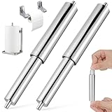 Gadpiparty 2 Stück Toilettenpapierrollenhalter Chrom Toilettenpapierstange Ersatz-Toilettenstange Edelstahl Toilettenpapierhalter Stange Teleskop-Toilettenpapierrollenhalter