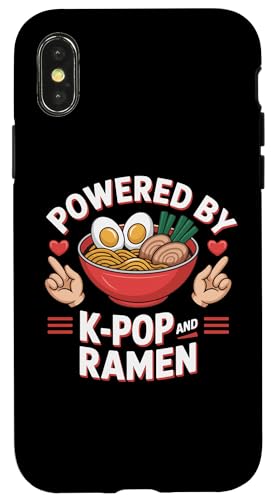 Powered by K-pop and Ramen Kpop Merch Japanese noodle X}zP[X iPhone X/XS p