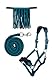 HKM 10733 Halfterset, Halfter Fliegenfransen Strick 180cm Karabiner, Pony VB WB