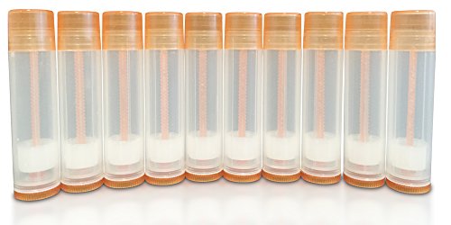 Basic Essential Bottles Empty Lip Balm Tubes, Salmon, Pack of 50, 5.5ml (3/16 oz.)