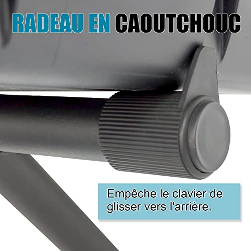GLEAM Support de clavier simple en X - Les Beatles, Paul McCartney, John Lennon, RIngo Starr, George Harrison GLEAM Support de clavier simple en X – Image 3