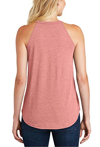Womens Workout Tank Tops High Neck Loose Fit Yoga Top Sleeveless Shirts Clothes Medium #TOP1