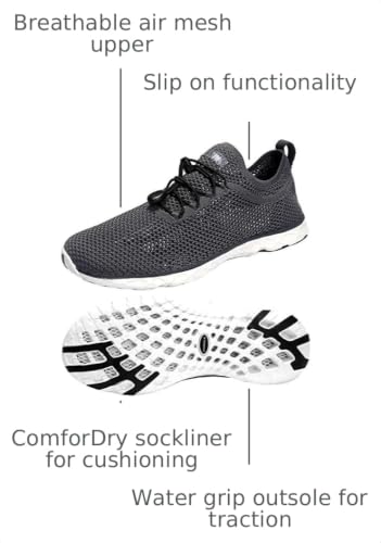 Image of Women's Quick Drying Aqua Water Shoes,3-Second Drainage & All-Terrain for Swimming,Hiking,Yoga
