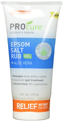 Concentrated Epsom Salt Rub Gel w/ Aloe Vera For Muscle Tension Aches