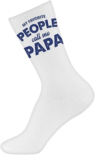 My Favorite People Call Me Papa Socks - Calcetines novedosos para papá - Calcetines familiares, Blanco