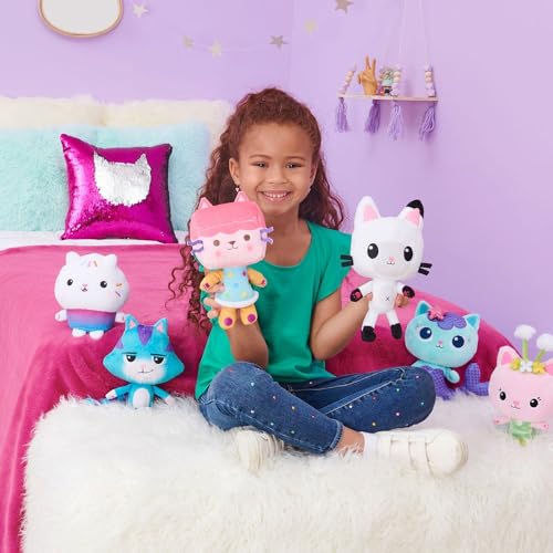 Gabby's Dollhouse: Purr-ific Plush - DJ Catnip, Kids Toys for Ages 3 and up