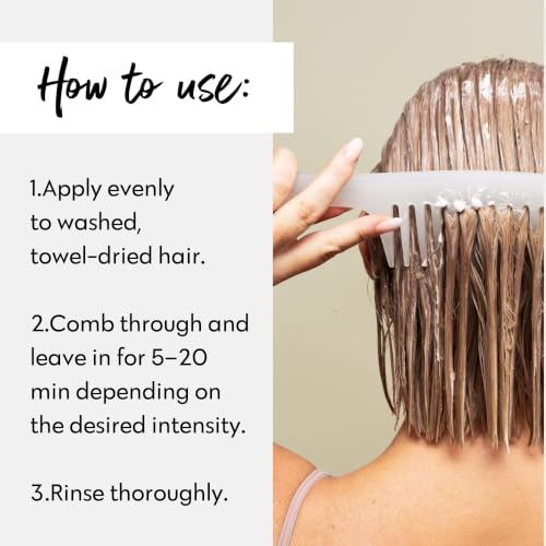 Image of FOUR REASONS Color Mask, Pearl Blonde (27 Colors) - Hair Gloss & Color Depositing Conditioner - Semi Permanent Hair Toner for Color-Treated Hair Color For Women - Vegan & Cruelty-Free - 6.76 fl oz
