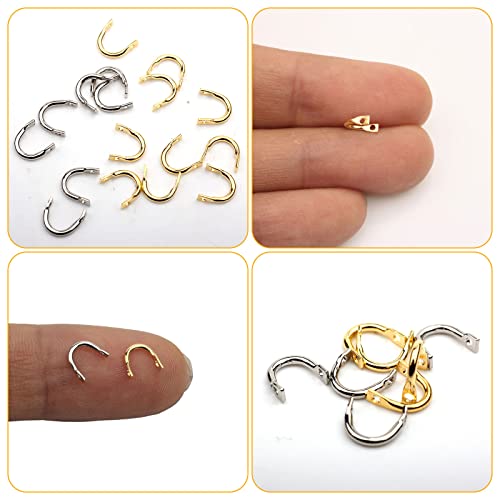 Fishing Spinner Clevis Spinnerbait Clevis U-Shaped 600Pcs U-Shaped Fishing Spoon Spinnerbait Parts Accessory For Lure Making Fishing Spoon Spinnerbait #TOP2