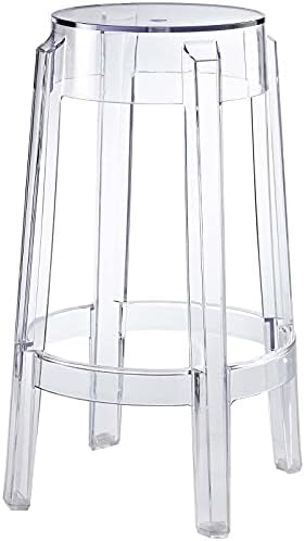 Modway Casper Modern Acrylic Counter Bar Stool in Clear - Fully Assembled