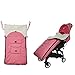 Release Baby Winter Warm Passeggino Sacchi A Pelo Neonato Coperta Per Neonato Peluche Lino Swaddle Wrap Sacco A Pelo Accessori Esterni (Color : Pink)