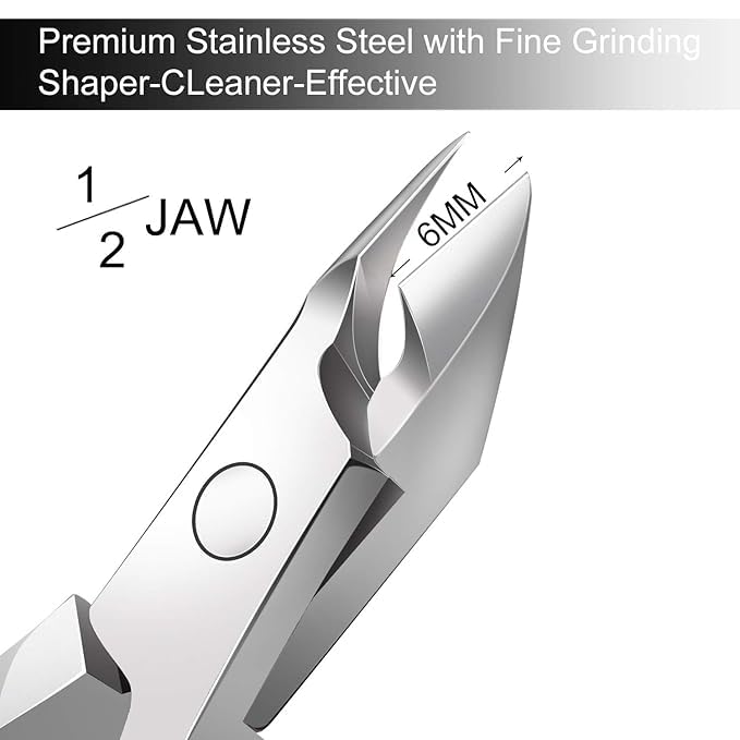 KIRA Professional Stainless Steel Cuticle Nipper and Pusher Set, Premium Nail Care Tools, Sharp and Durable, 2 Piece Manicure Kit 2