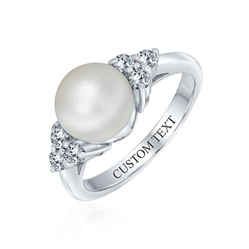 Bague perle de culture argent 925 bague durable qui ne ternit pas - 3