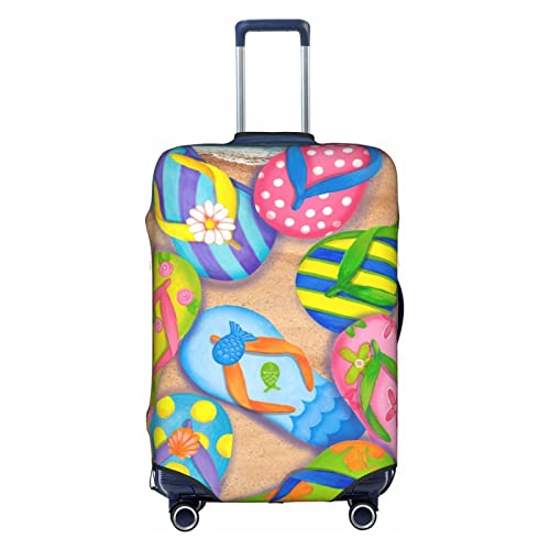 Housse de bagage anti-rayures Funny Flip Flops pour reconnaître sa valise facilement