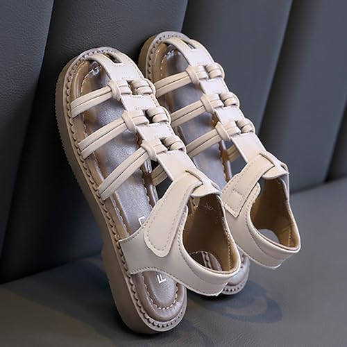 Girl Summer Woven Soft Bottom Roman Wrapped Head Sandals Shoes Summer Shoes for Girls Size 24