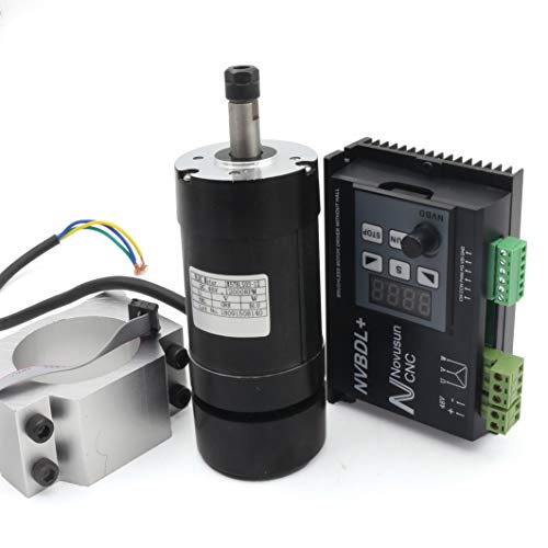 Blushless 400W Air Cooled Spindle motor kit 12000rmp ER8 NVBDL + Blushless 600W