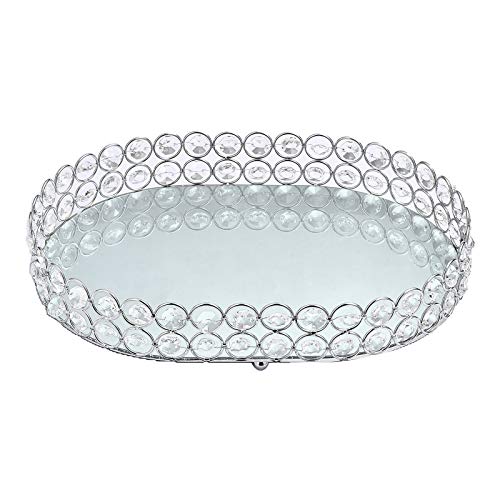 Fenteer Vassoio per Trucco cosmetico in Cristallo