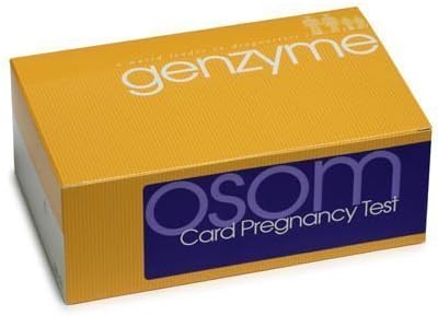 Genzyme OSOM Card Pregnancy Test Kit, Box/25 # 102