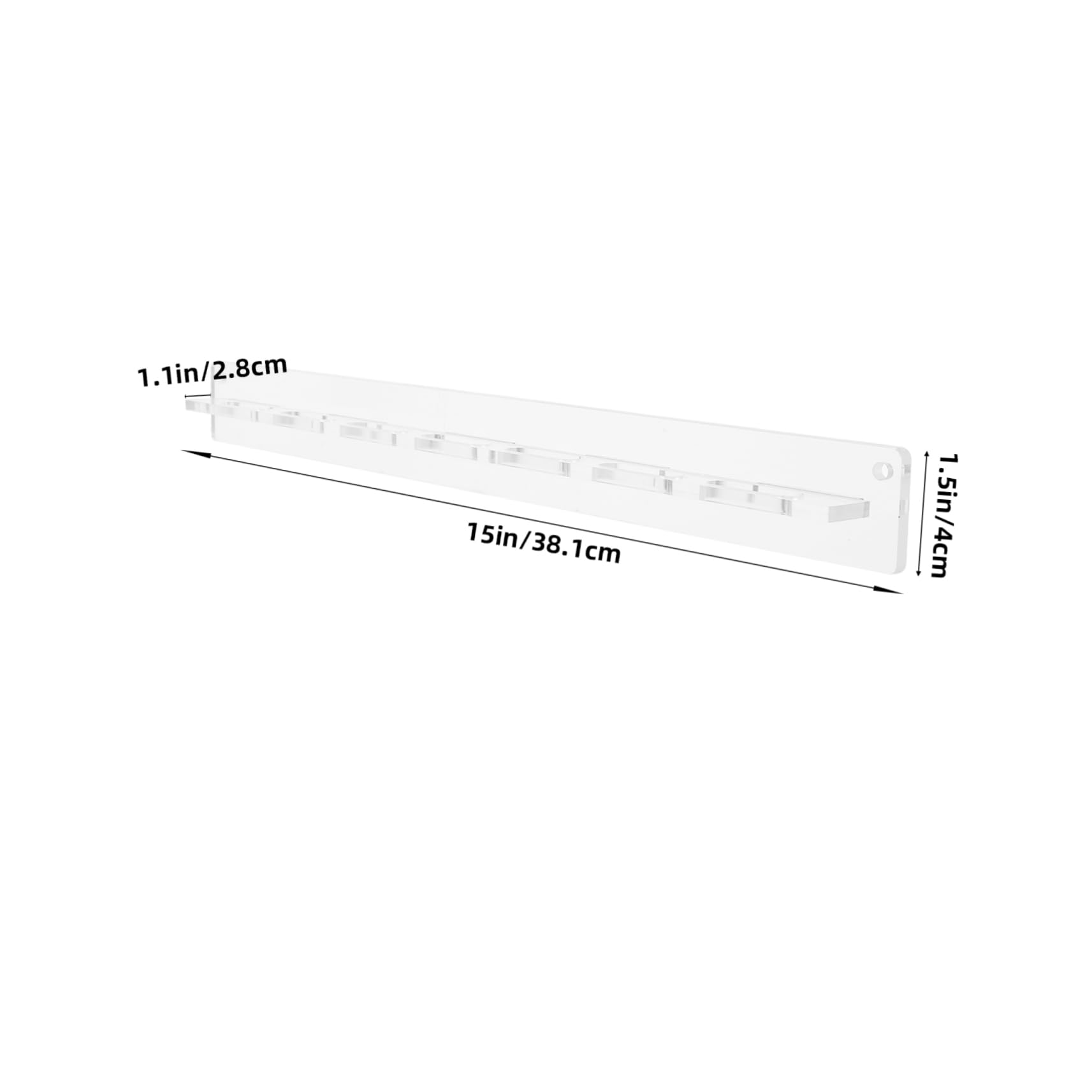 OUNONA Practical Acrylic Glasses Organizer Wall-Mounted Glasses Rack Display Stand for Sunglasses Store Show