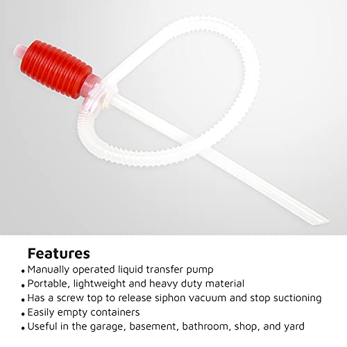 Foto von Flüssigkeiten / Benzin Transfer Siphon Pumpe - Großer Syphon zum Drücken für Rasenmäher & manuelles Benzin, Wasser, Alkohol und anderes zu pumpen. (Von Luigi Plumbing.)