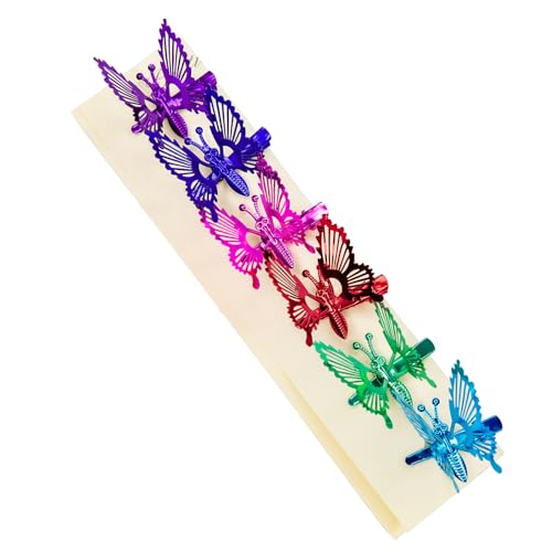 Pinzas para cabello mariposa 3D metal oro set 6 miniatura 2