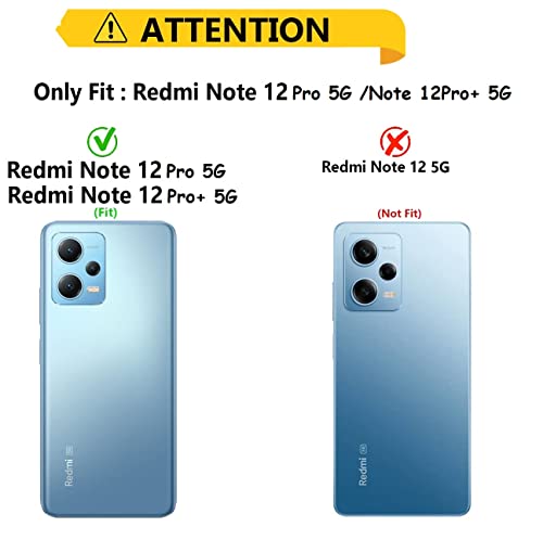 Image of COVERBLACK Rubber Back Cover for Mi REDMI Note 12Pro 5G - Transparent
