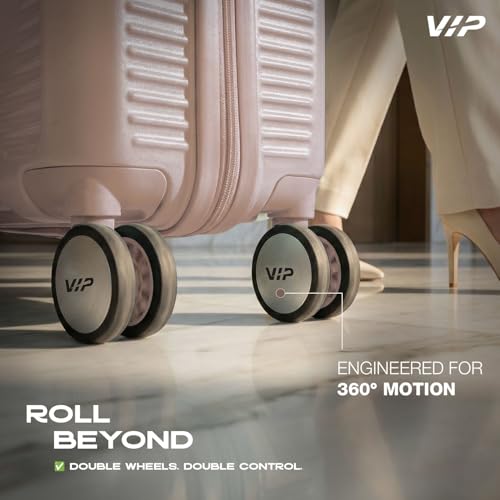 Image of VIP Vero Cabin /Medium /Large Trolley Bag| Slide Button Flushed TSA Lock | 8 Wheels | 3 Years International | Champagne /Lavander /Surf Spray