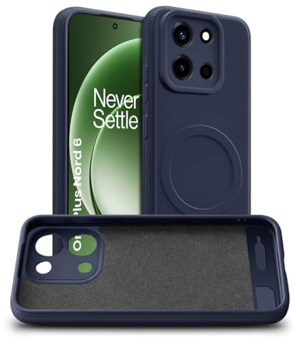 Image of WOW IMAGINE Back Case Cover for 1+ OnePlus Nord 6 5G | Soft Matte Silicone Case| Slim Fit & Shockproof | Camera Protection Bumper Cover (Blue)