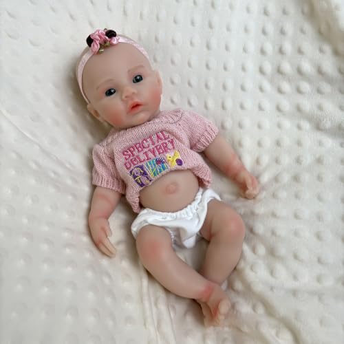 Muñeca Reborn Realista de Silicona 12 pulgadas miniatura 1