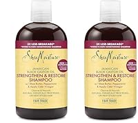 Shea Moisture Jamaican Black Castor Oil Strengthen and Restore Shampoo, 384 ml (Pack of 2)