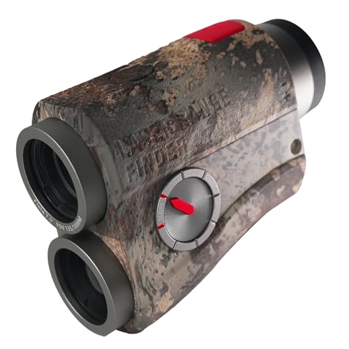 MiLESEEY Laser Entfernungsmesser Jagd Bogenschießen 1000yards/915M，Rotes oder Schwarzes Display, 90% Lichtdurchlässigkeit, Geschwindigkeit Messung, Regen- und Nebelmodus mit 6X Vergrößerung (PFS2H)