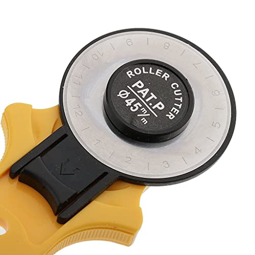 Image of KRAFTMASTERS Craft Present 45mm Standard Rotary Cutter Easy Fabric Cutting Scrapbooking Comfortable Handle for Right and Left Handed Cutting Tool Quilting Crafting Sewing
