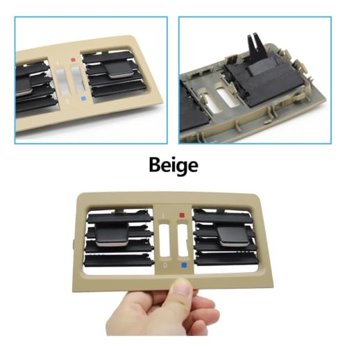 Panel de aire para coche Serie 3 E90 E91, rejilla de ventilación central trasera beige 2005-12 5