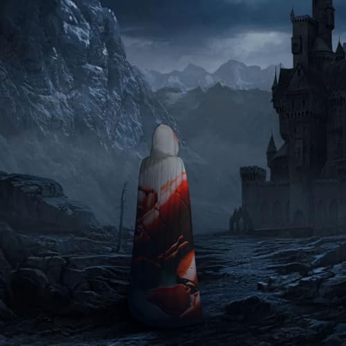 Cape à capuche avec imprimé homard au design mixte pour magicien - 7
